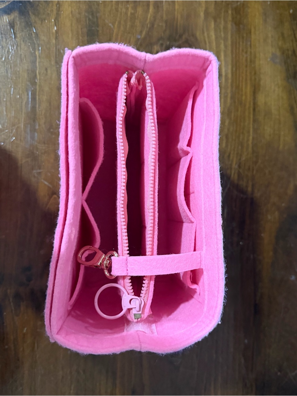 Pink Felt Purse Organizer Insert - For LV Speedy 25